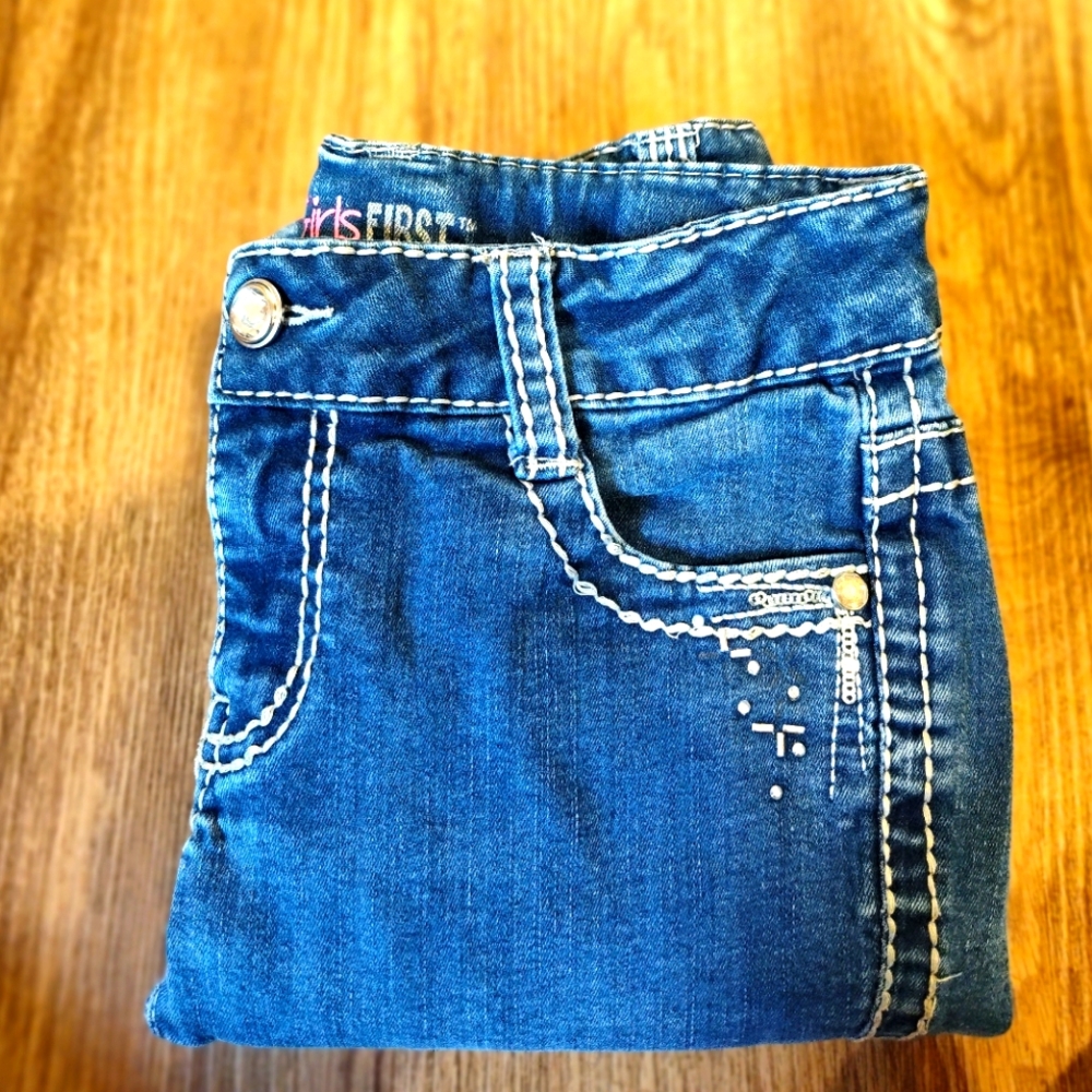 Cute 4 Pocket Jeans For Girls